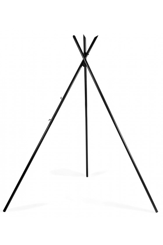 210cm trikojis grilis „TIPI” + 60cm apvalios plieninės kepimo grotelės